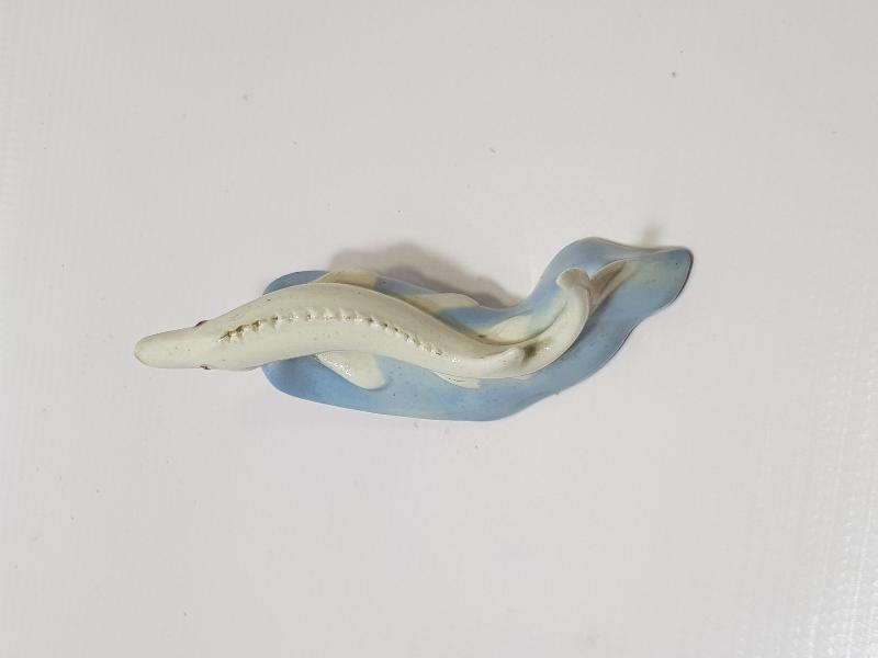 ANTİKA MERSİN BALIĞI FORMLU PORSELEN BİBLO