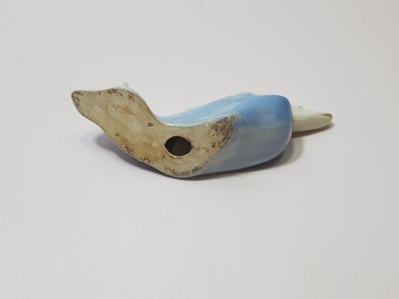 ANTİKA MERSİN BALIĞI FORMLU PORSELEN BİBLO