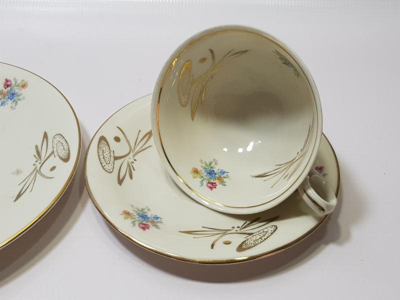 ALTIN VARAKLI BAVARIA TRİO ÇAY - KAHVE TAKIMI