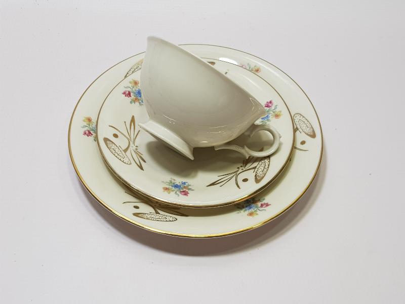 ALTIN VARAKLI BAVARIA TRİO ÇAY - KAHVE TAKIMI