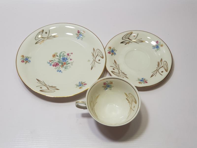 ALTIN VARAKLI BAVARIA TRİO ÇAY - KAHVE TAKIMI