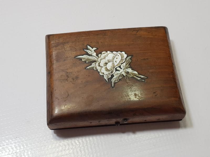 OSMANLI DÖNEMİ BOSNA İŞİ AHŞAP SİGARA TABAKASI