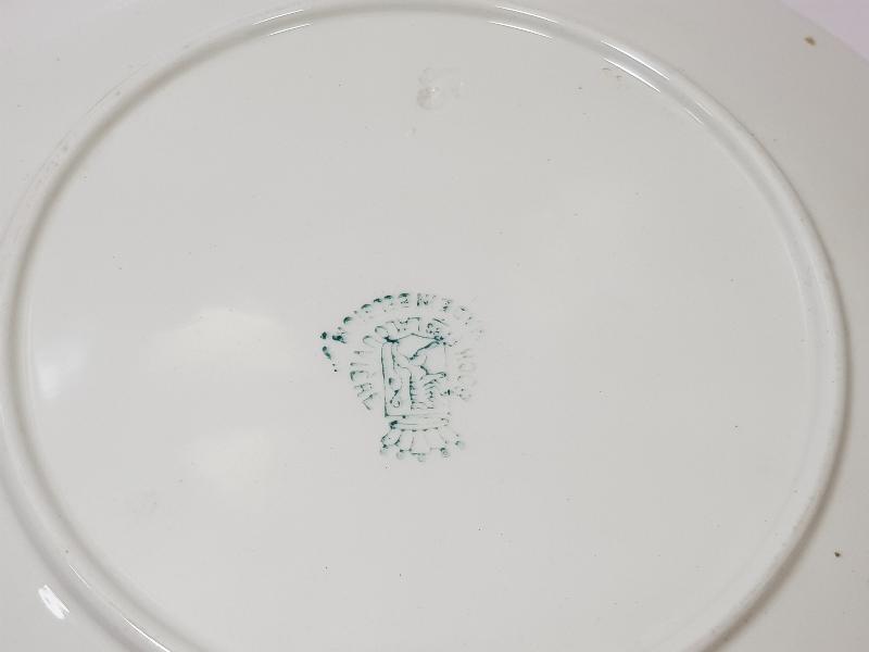 OSMANLI DÖNEMİ HOROZLU PORSELEN TABAK