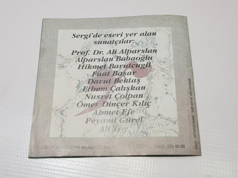 1995 KONYA HAT SERGİSİ BROŞÜRÜ