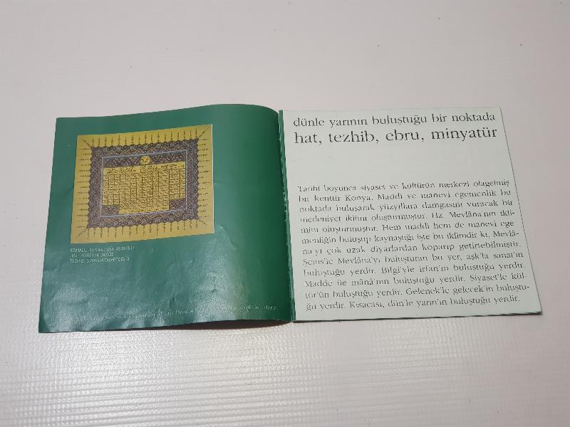 1995 KONYA HAT SERGİSİ BROŞÜRÜ