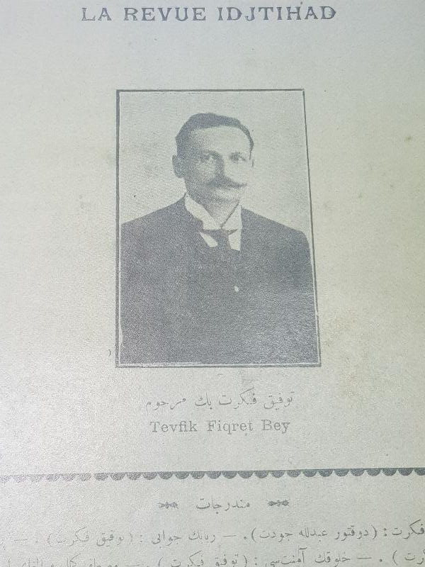 TEVFİK FİKRET VE ATATÜRK GÖRSELLİ İÇTİHAD DERGİSİ