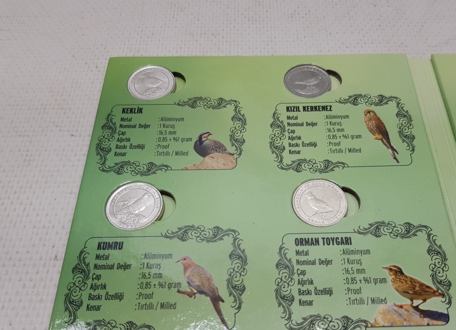 2020 ANADOLU'YA ÖZGÜ KUŞLAR HATIRA PARA SETİ