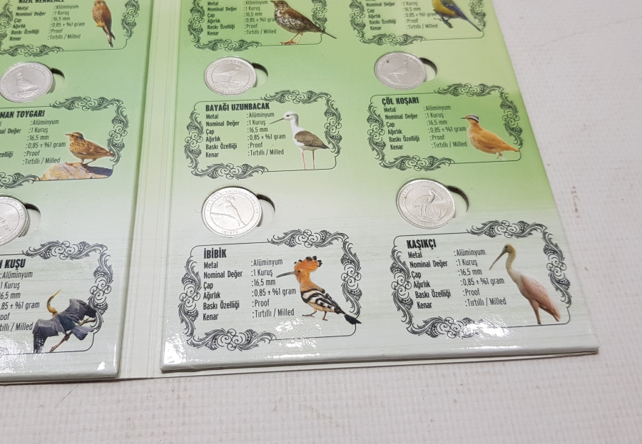 2020 ANADOLU'YA ÖZGÜ KUŞLAR HATIRA PARA SETİ