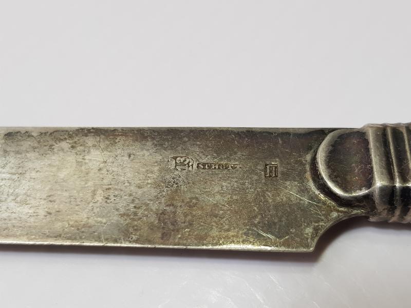 ANTİKA FİL DİŞİ SAPLI GÜMÜŞ MEYVE BIÇAĞI