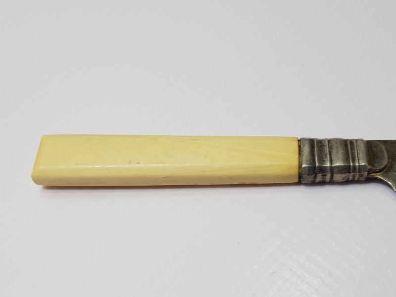 ANTİKA FİL DİŞİ SAPLI GÜMÜŞ MEYVE BIÇAĞI