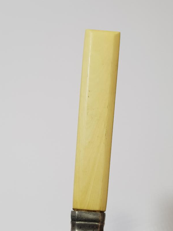 ANTİKA FİL DİŞİ SAPLI GÜMÜŞ MEYVE BIÇAĞI