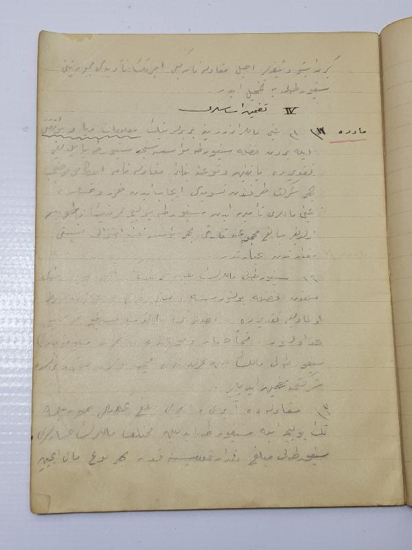 OSMANLICA EL YAZMA KANUNLAR DEFTERİ