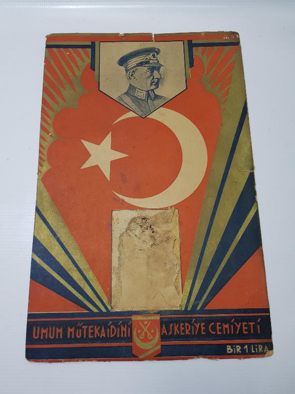 1930'LARDAN ATATÜRK RESİMLİ UMUM MÜTEKAİDİNİ ASKERİYE CEMİYETİ TAKVİM ALTLIĞI