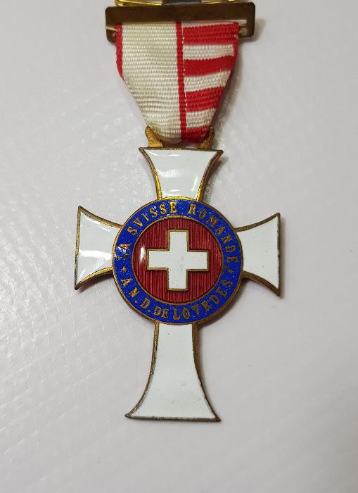 2. DÜNYA SAVAŞ DÖNEMİ İSVİÇRE MİNELİ HAÇ MADALYA