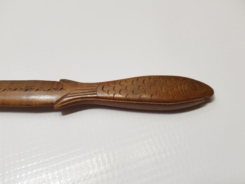 OSMANLI DÖNEMİ BALIK FORMLU ŞİMŞİR ZARF AÇACAĞI