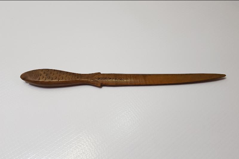 OSMANLI DÖNEMİ BALIK FORMLU ŞİMŞİR ZARF AÇACAĞI