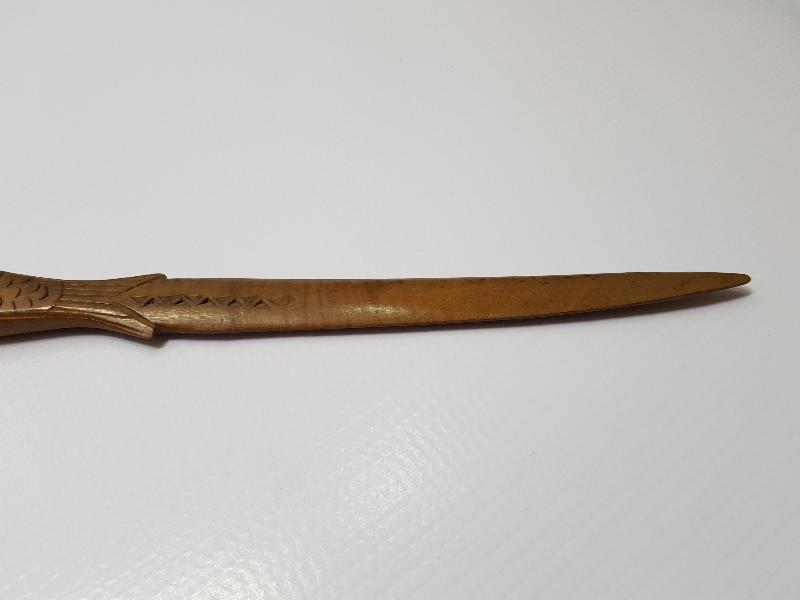 OSMANLI DÖNEMİ BALIK FORMLU ŞİMŞİR ZARF AÇACAĞI