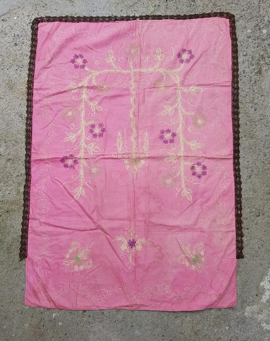 OSMANLI DÖNEMİ EL İŞLEME İPEK SECCADE