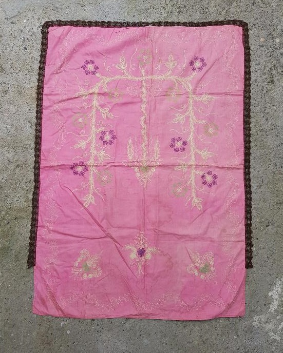 OSMANLI DÖNEMİ EL İŞLEME İPEK SECCADE