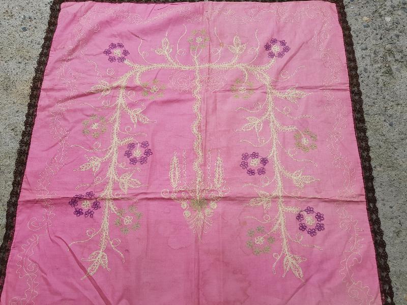 OSMANLI DÖNEMİ EL İŞLEME İPEK SECCADE