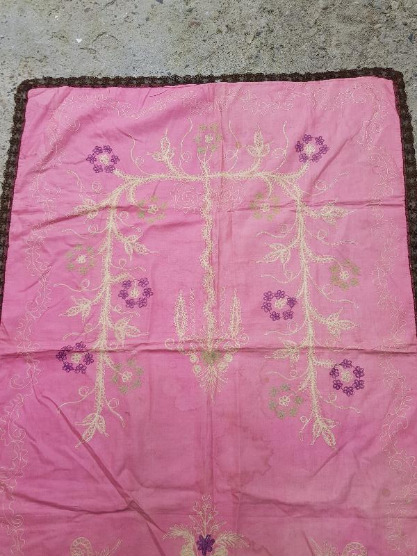 OSMANLI DÖNEMİ EL İŞLEME İPEK SECCADE