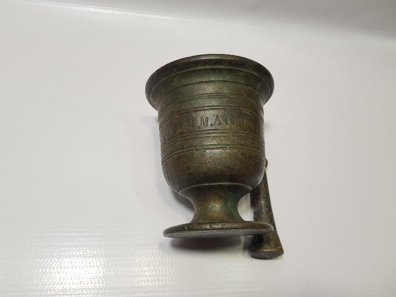 1901 TARİHLİ İZMİR İŞİ RUMCA YAZILI HAVAN