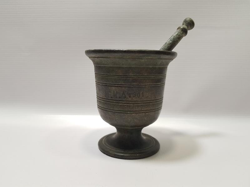 1901 TARİHLİ İZMİR İŞİ RUMCA YAZILI HAVAN