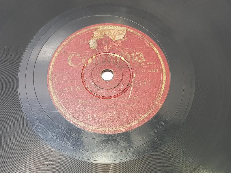 ÇOK NADİR TAŞ PLAK: AŞIK VEYSEL - ATATÜRK'ÜN AĞITI