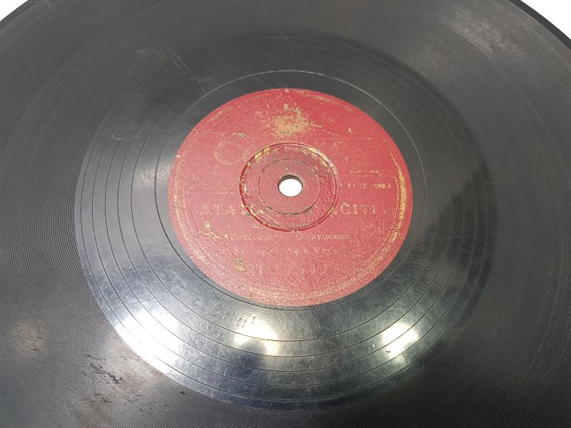 ÇOK NADİR TAŞ PLAK: AŞIK VEYSEL - ATATÜRK'ÜN AĞITI