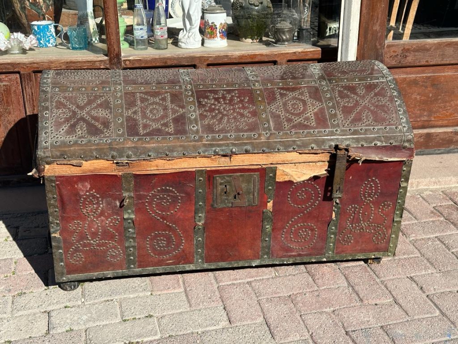 OSMANLI DÖNEMİ 1895 TARİHLİ VE RUMCA YAZILI ÇOK NADİR SANDIK