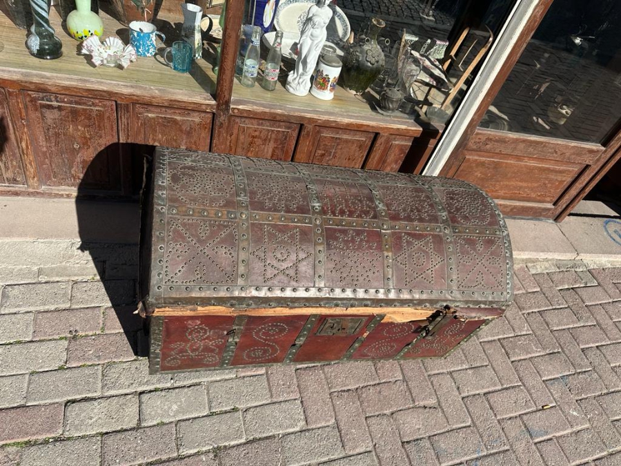 OSMANLI DÖNEMİ 1895 TARİHLİ VE RUMCA YAZILI ÇOK NADİR SANDIK