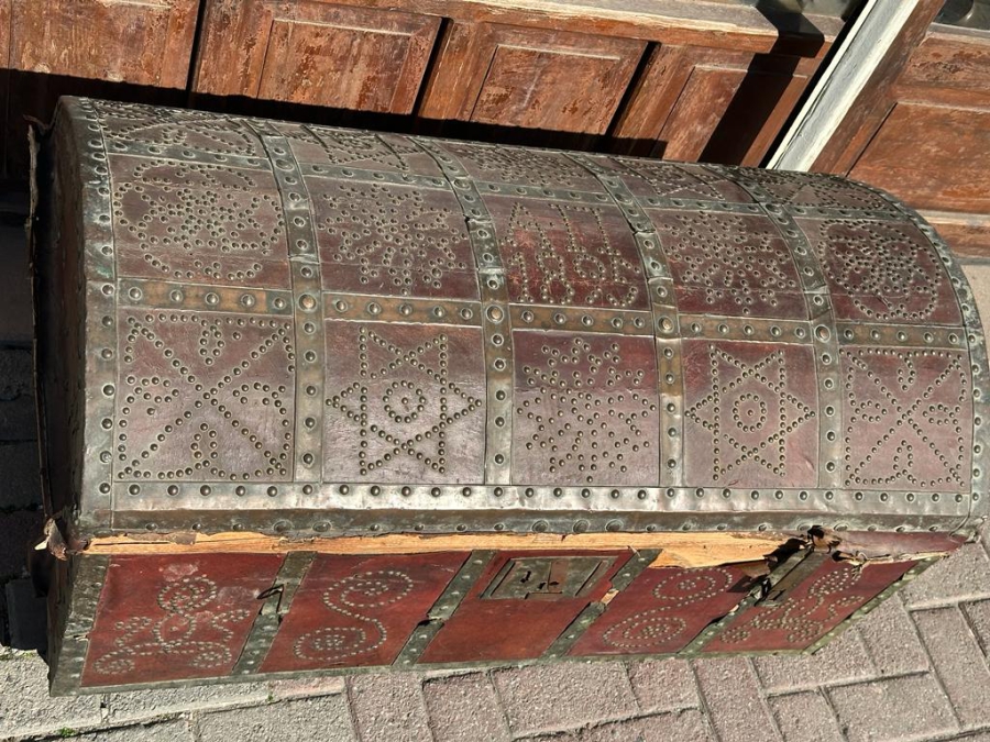 OSMANLI DÖNEMİ 1895 TARİHLİ VE RUMCA YAZILI ÇOK NADİR SANDIK