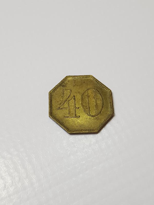 CONSTANTINOPEL WILH. KOHM. YAZILI ÇOK NADİR JETON