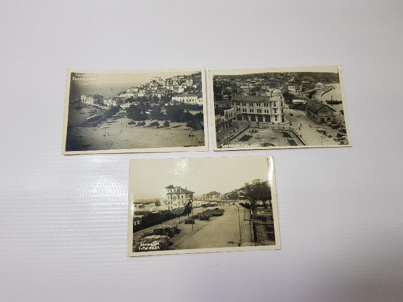 CUMHURİYET İLK DÖNEM 3 ADET BANDIRMA FOTOĞRAFI