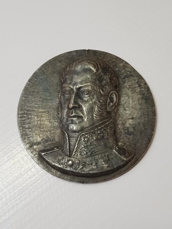 ARJANTİN - ŞİLİ VE PERU'NUN DEVRİMCİ LİDERİ JOSE DE SAN MARTİN TEMALI DEV BOY MADALYA