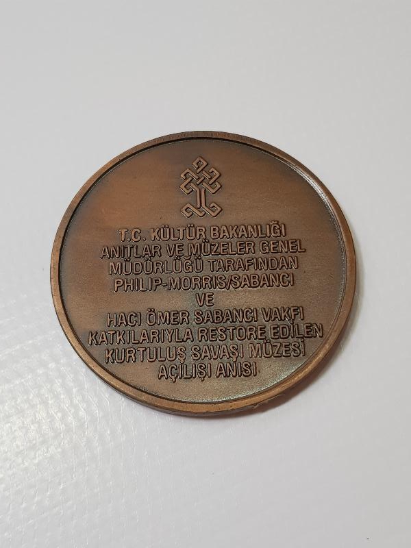 2001 KURTULUŞ SAVAŞI MÜZESİ AÇILIŞ HATIRASI NADİR MADALYA