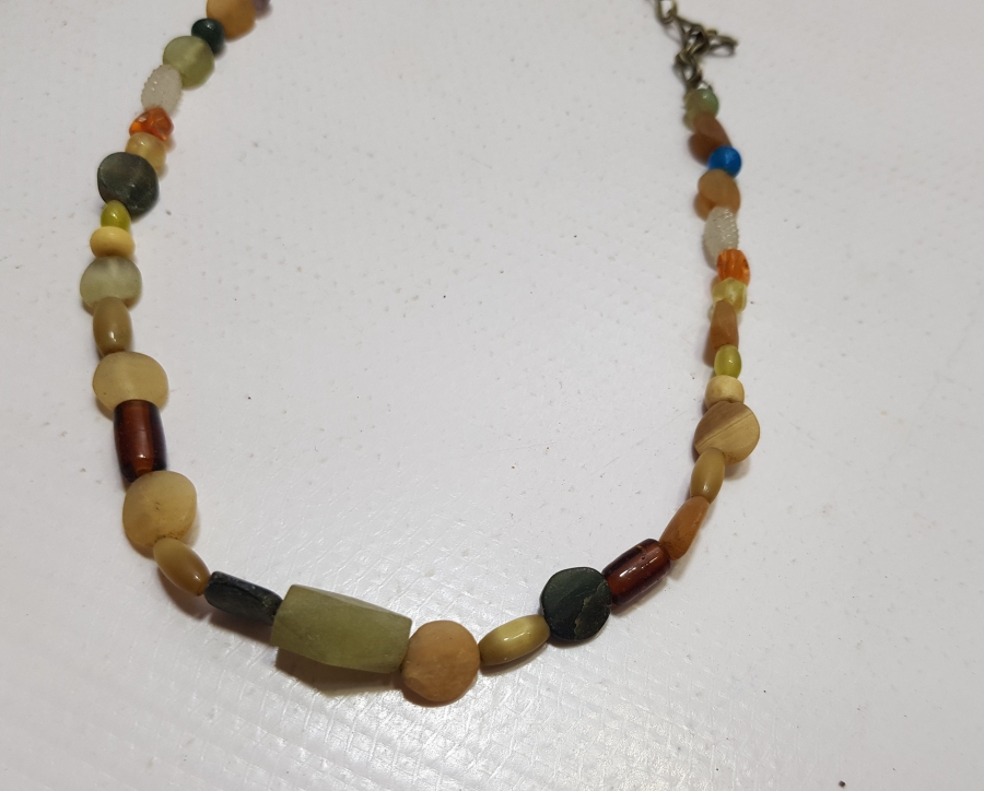 DOĞAL TAŞLARLA SÜSLÜ ÖZEL YAPIM OSMANLI GERDANLIK