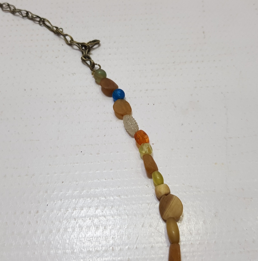 DOĞAL TAŞLARLA SÜSLÜ ÖZEL YAPIM OSMANLI GERDANLIK