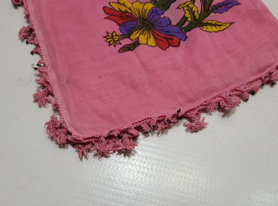 TOKAT İŞİ İĞNE OYALI ANTİKA BASKI YAZMA