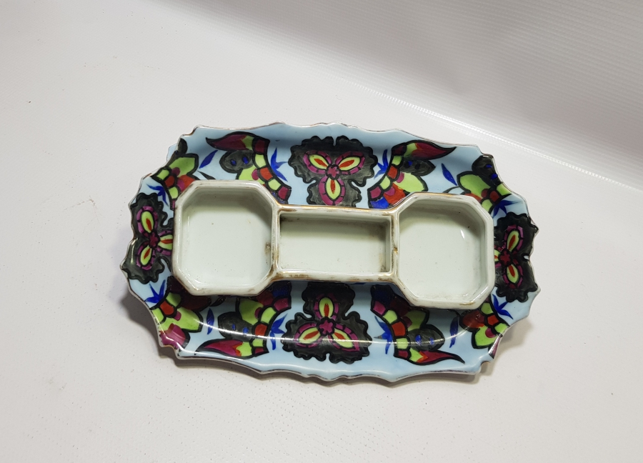 OSMANLI DÖNEMİ EL BOYAMA ÖZEL ÜRETİM EL BOYAMA BÜYÜK BOY PORSELEN HOKKA TAKIMI