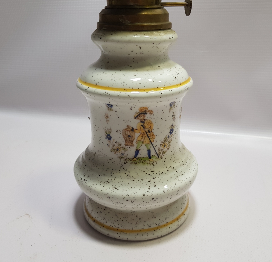 ANTİKA FRANSIZ PORSELEN GAZ LAMBASI