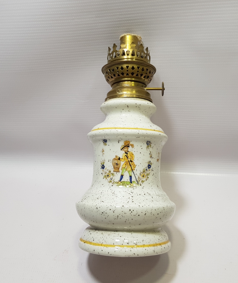 ANTİKA FRANSIZ PORSELEN GAZ LAMBASI