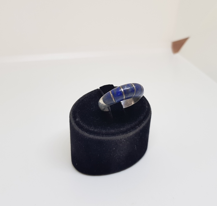 LAPİS TAŞLI ÖZEL YAPIM GÜMÜŞ YÜZÜK