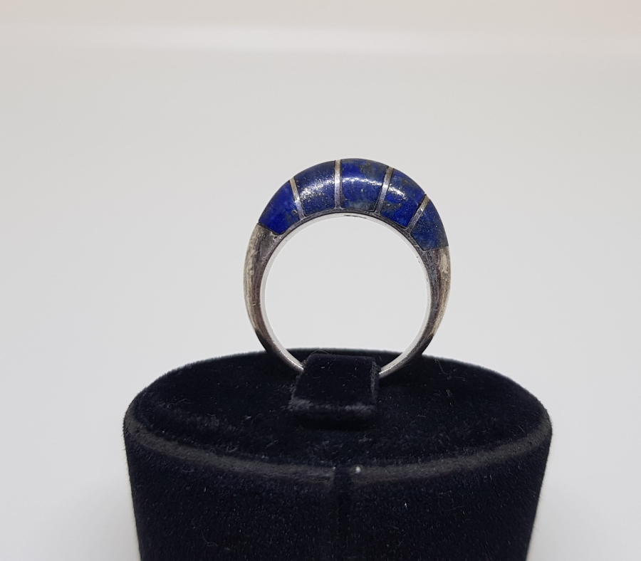 LAPİS TAŞLI ÖZEL YAPIM GÜMÜŞ YÜZÜK