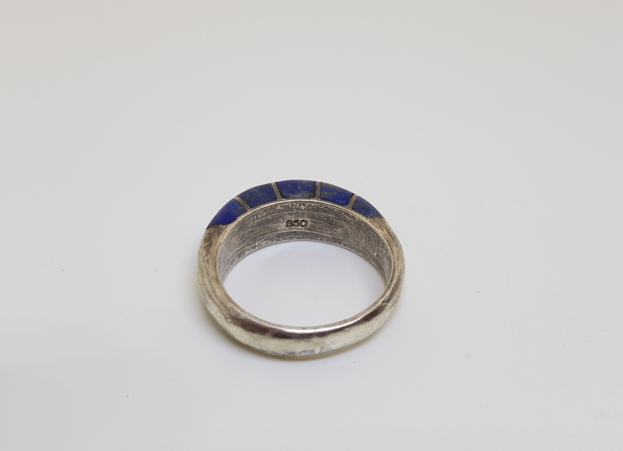 LAPİS TAŞLI ÖZEL YAPIM GÜMÜŞ YÜZÜK