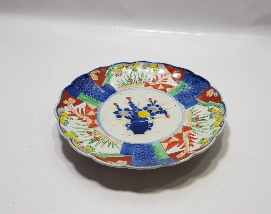 1800 BAŞLARI EL BOYAMA ÇOK NADİR ÇİN PORSELEN TABAK