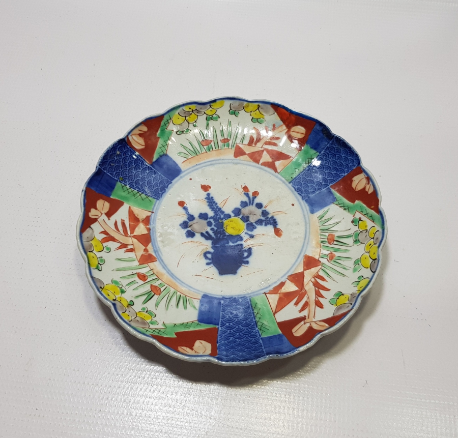 1800 BAŞLARI EL BOYAMA ÇOK NADİR ÇİN PORSELEN TABAK