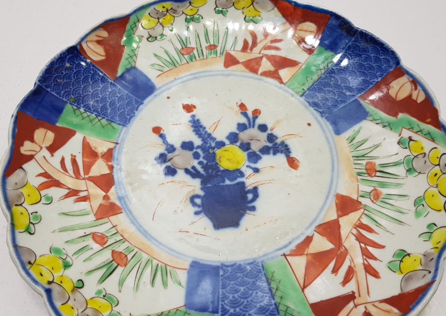 1800 BAŞLARI EL BOYAMA ÇOK NADİR ÇİN PORSELEN TABAK