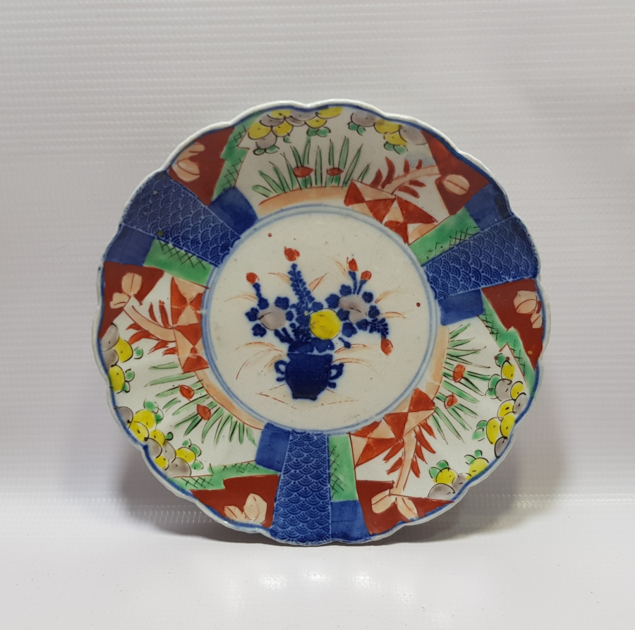 1800 BAŞLARI EL BOYAMA ÇOK NADİR ÇİN PORSELEN TABAK