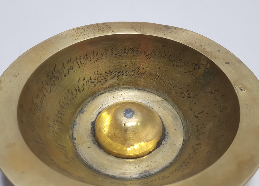 İÇİ AYETLERLE DEKORLU EL KAZIMA ŞİFA TASI